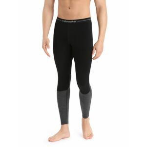 Pánské spodky ICEBREAKER Mens ZoneKnit™ 200 Leggings, Black/Jet Heather/Cb velikost: XXL