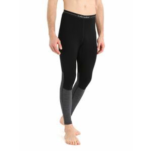 Pánské spodky ICEBREAKER Mens ZoneKnit™ 260 Leggings, Black/Jet Heather/Cb velikost: L