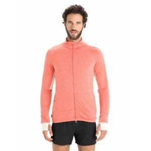 ICEBREAKER Mens ZoneKnit™ LS Zip, Vibrant Earth/Chalk velikost: M