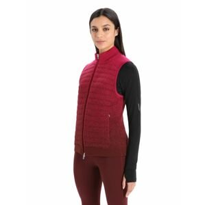 Dámská vesta ICEBREAKER Wmns ZoneKnit™ Insulated Vest, Cherry/Espresso velikost: S