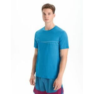 ICEBREAKER Mens Tech Lite II SS Tee Cadence Paths, Geo Blue velikost: XS