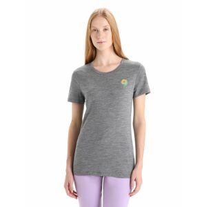 ICEBREAKER Wmns Tech Lite II SS Tee Springtime Flowers, Gritstone Heather velikost: L