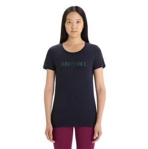 ICEBREAKER Wmns Tech Lite II SS Tee Moon Phase, Midnight Navy velikost: L