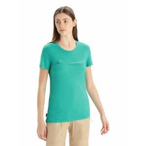 ICEBREAKER Wmns Tech Lite II SS Tee Cadence Paths, Fresh velikost: XS