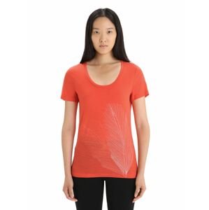 ICEBREAKER Wmns Tech Lite II SS Scoop Tee Plume, Vibrant Earth velikost: M