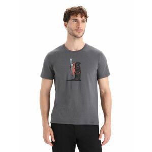 ICEBREAKER Mens Central Classic SS Tee Otter Paddle, Monsoon velikost: L