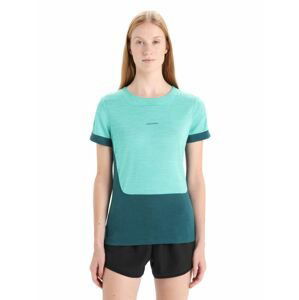 ICEBREAKER Wmns ZoneKnit™ SS Tee, Fresh Heather/Green Glory velikost: S