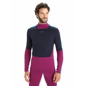 ICEBREAKER Mens 200 Sonebula LS High Neck, Go Berry/Midnight Navy velikost: L