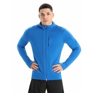 Pánská mikina s kapucí, zip ICEBREAKER Mens Quantum III LS Zip Hoodie, Lazurite/Royal Navy velikost: M