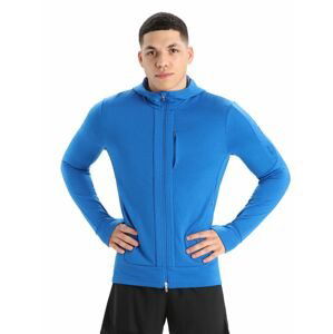 Pánská mikina s kapucí, zip ICEBREAKER Mens Quantum III LS Zip Hoodie, Lazurite/Royal Navy velikost: S