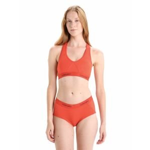 ICEBREAKER Wmns Sprite Racerback Bra, Vibrant Earth velikost: M