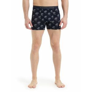 ICEBREAKER Mens Anatomica Boxers, Midnight Navy/Snow/Aop velikost: M