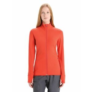 ICEBREAKER Wmns Descender LS Zip, Vibrant Earth velikost: S