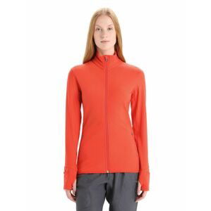 ICEBREAKER Wmns Descender LS Zip, Vibrant Earth velikost: XS