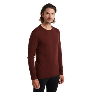 Pánské triko dlouhý rukáv  ICEBREAKER Mens 200 Oasis LS Crewe, Espresso velikost: XXL