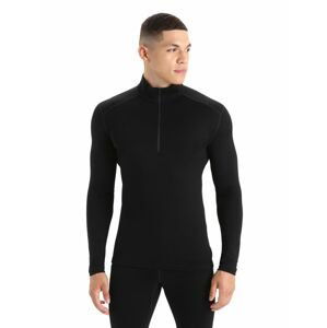 Pánské triko ICEBREAKER Mens 260 Tech LS Half Zip, Black velikost: XXL