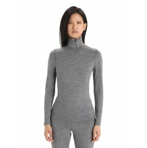 Dámské triko ICEBREAKER Wmns 200 Oasis LS Half Zip, Gritstone Heather velikost: L